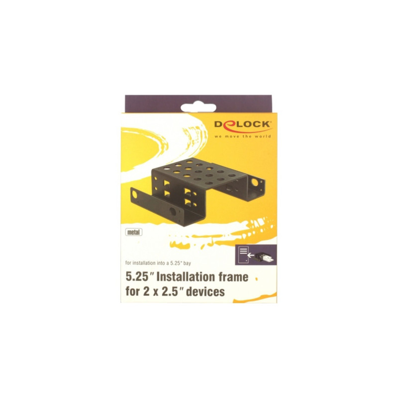 DeLOCK Einbaurahmen 2 x 2.5