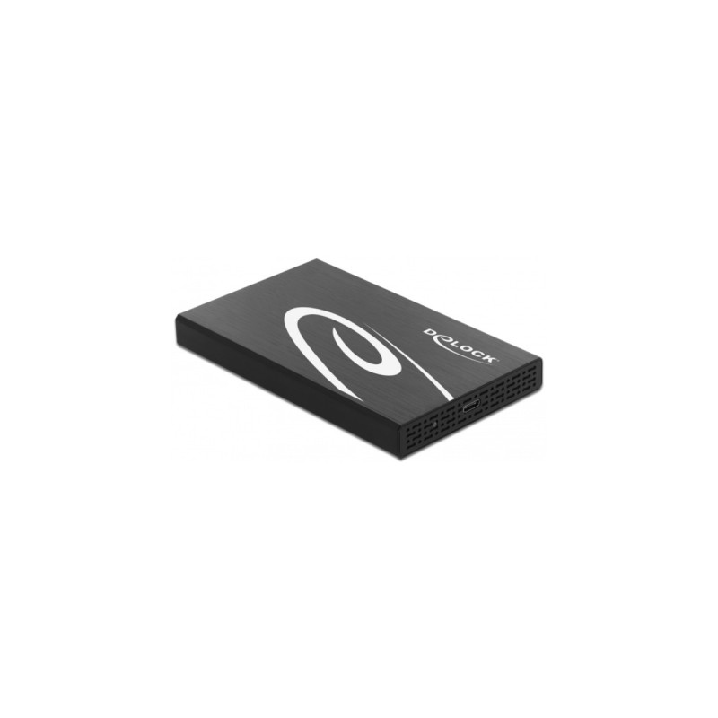 DeLOCK Externes Gehäuse für 2.5″ SATA HDD / SSD mit SuperSpeed USB 10 Gbps (USB 3.1 Gen 2), Laufwerksgehäuse(schwarz)