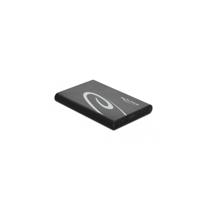 DeLOCK Externes Gehäuse für 2.5″ SATA HDD / SSD mit SuperSpeed USB 10 Gbps (USB 3.1 Gen 2), Laufwerksgehäuse(schwarz)