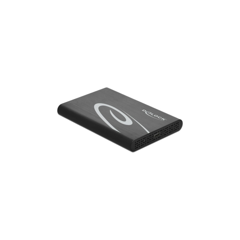 DeLOCK Externes Gehäuse für 2.5″ SATA HDD / SSD mit SuperSpeed USB 10 Gbps (USB 3.1 Gen 2), Laufwerksgehäuse(schwarz)