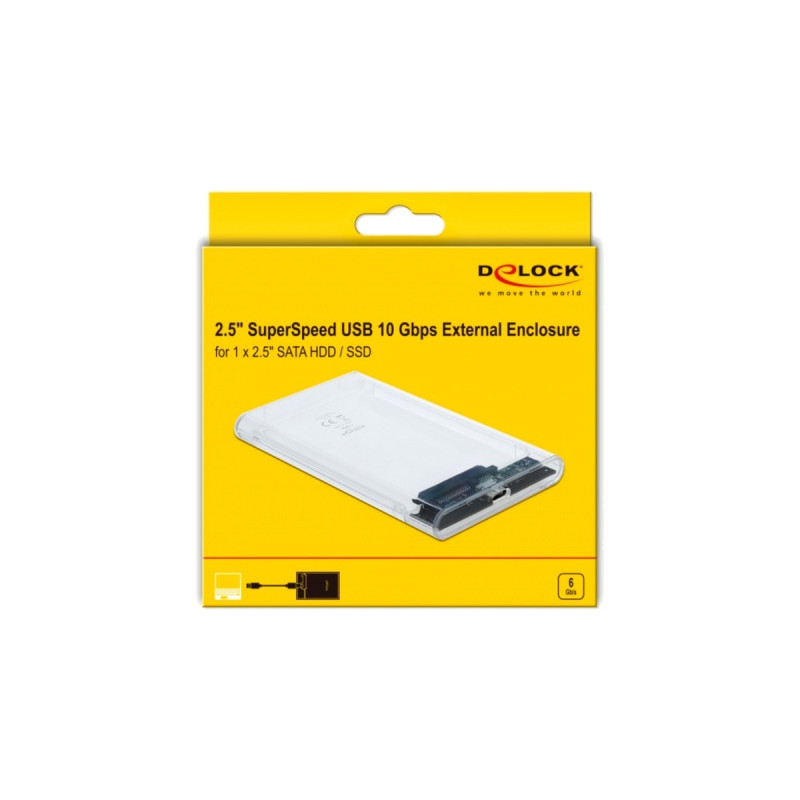 DeLOCK Externes Gehäuse für 2.5