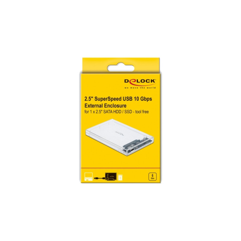 DeLOCK Externes Gehäuse für 2.5