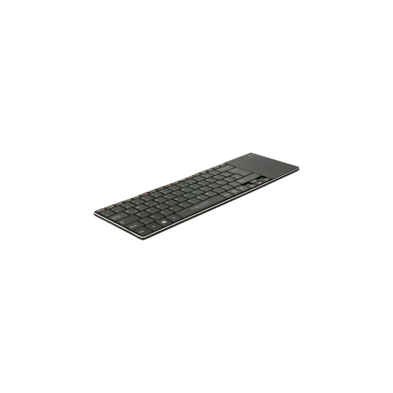 DeLOCK Funktastatur mit Touchpad(schwarz, DE-Layout)