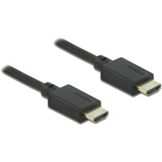 DeLOCK High Speed HDMI-Kabel 48 Gbps 8K 60Hz(schwarz, 0,5 Meter)