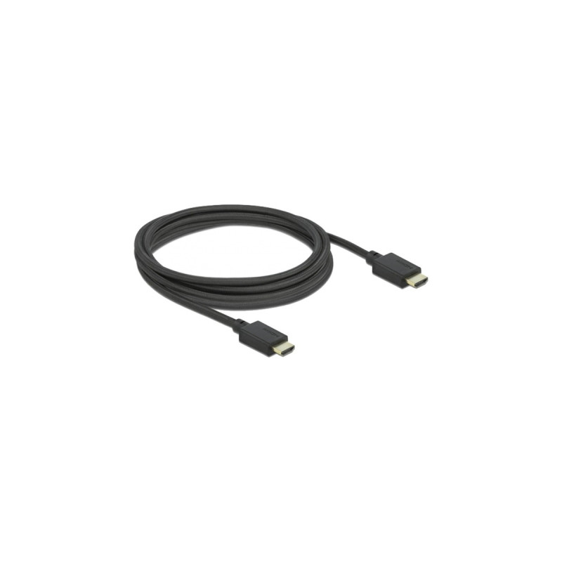 DeLOCK High Speed HDMI-Kabel 48 Gbps 8K 60Hz(schwarz, 2,5 Meter)