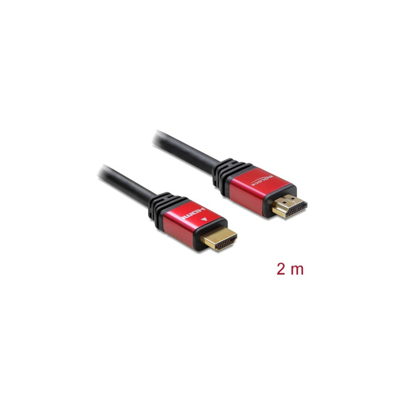 HDMI A (Stecker)(schwarz, 2 Meter)