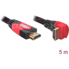 HDMI A (Stecker, gewinkelt) 4K(schwarz, 5 Meter)