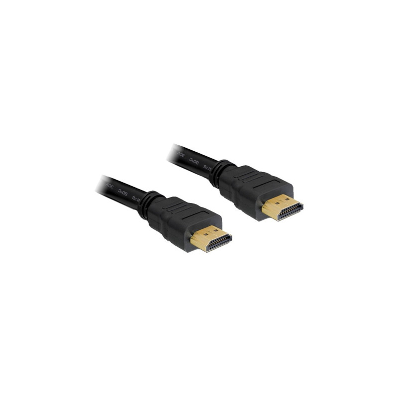 HDMI-A Stecker(schwarz, 20 Meter, mit Ethernet, High Speed)