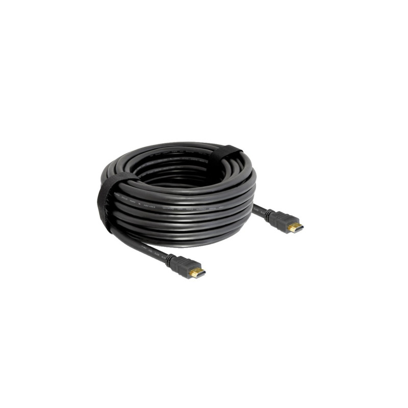 HDMI-A Stecker(schwarz, 20 Meter, mit Ethernet, High Speed)