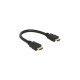 HDMI A (Stecker) 4K(schwarz, 25cm)