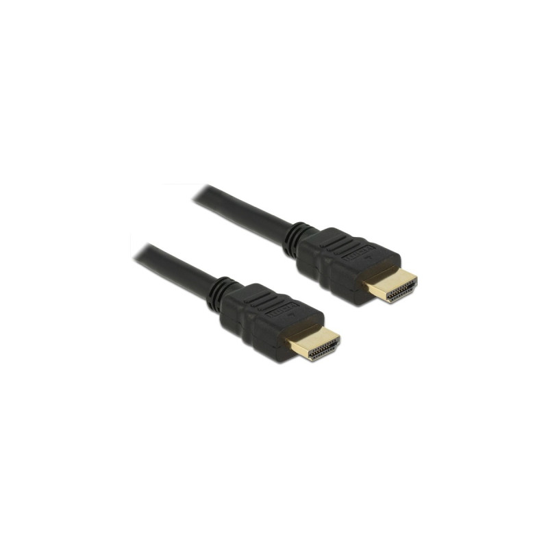 HDMI A (Stecker) 4K(schwarz, 25cm)
