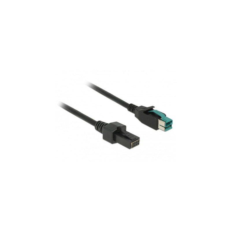 2x4 Pin (Stecker)(schwarz, 2 Meter)