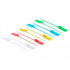 DeLOCK Kabelbinder mit Beschriftungsfeld, 180mm x 2,5mm(10 Stück, farbig sortiert)