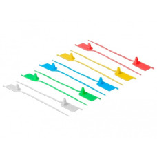 DeLOCK Kabelbinder mit Beschriftungsfeld, 205mm x 2,8mm(10 Stück, farbig sortiert)