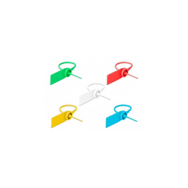 DeLOCK Kabelbinder mit Beschriftungsfeld, 205mm x 2,8mm(10 Stück, farbig sortiert)