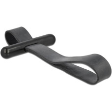 DeLOCK Kabelbinder mit Gummischlaufe(schwarz, 1 Stück)