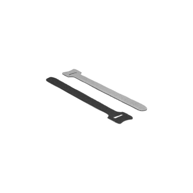 DeLOCK Klett-Kabelbinder 150mm x 12mm(schwarz, 10 Stück)