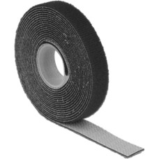 DeLOCK Klettband auf Rolle, 1 Meter x 13mm, Kabelbinder(schwarz)