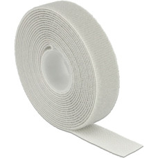 DeLOCK Klettband auf Rolle, 3 Meter x 20mm, Kabelbinder(grau)