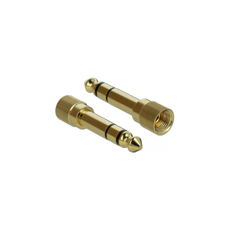 3,5mm 3Pin Stecker(schwarz, 3 Meter, mit zwei 6,35mm Schraubadaptern)