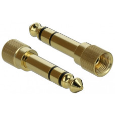 3,5mm 3Pin Stecker(schwarz, 5 Meter, mit zwei 6,35mm Schraubadaptern)