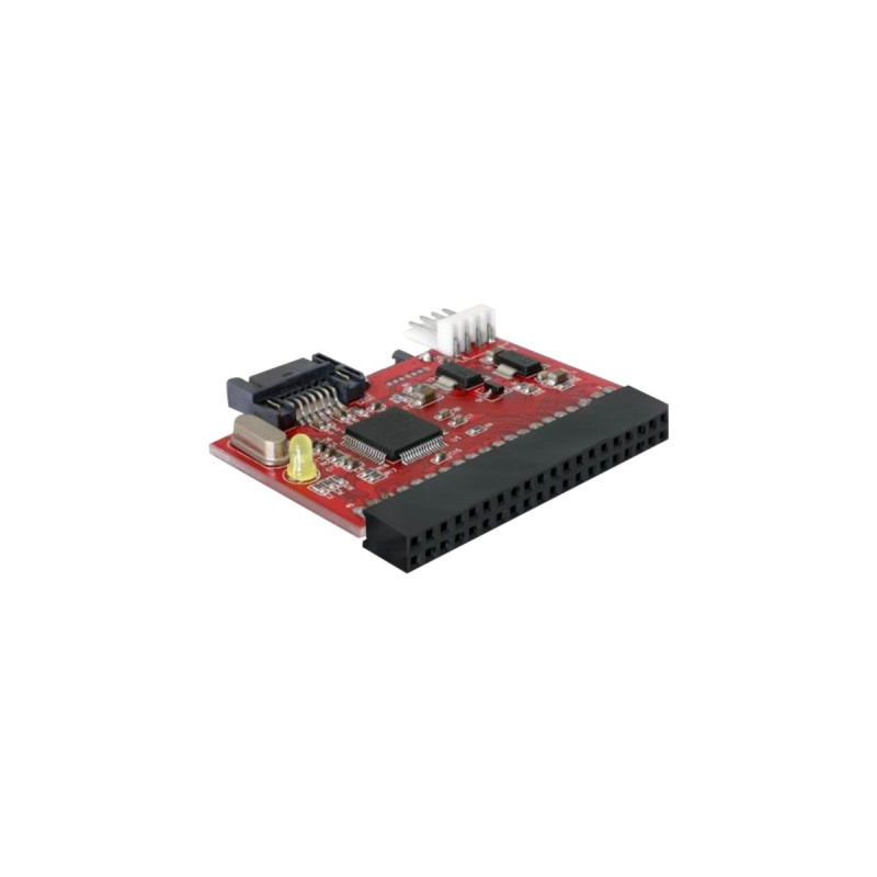 DeLOCK Konverter IDE auf SATA / SATA auf IDE, Adapter(rot, Bulk)