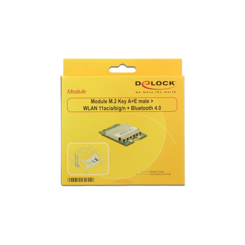 DeLOCK M.2 Modul - WLAN+ Bluetooth 4.0, LAN-Adapter