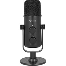 DeLOCK Multifunktionales Doppelkapsel USB Mikrofon(schwarz)