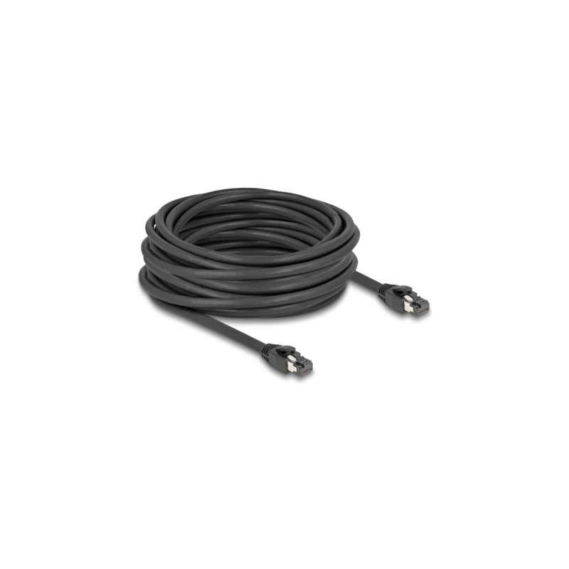 DeLOCK Netzwerkkabel RJ-45 Cat.8.1 S/FTP, bis 40 Gbps(schwarz, 10 Meter)