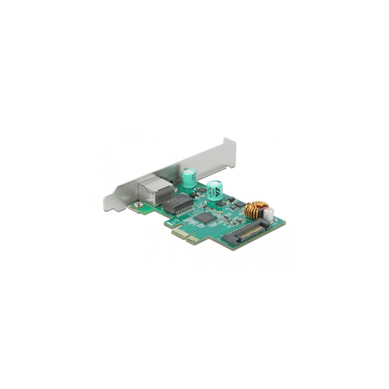 DeLOCK PCI Express x1 Karte 1 x RJ45 2,5 Gigabit LAN PoE+ RTL8125, LAN-Adapter