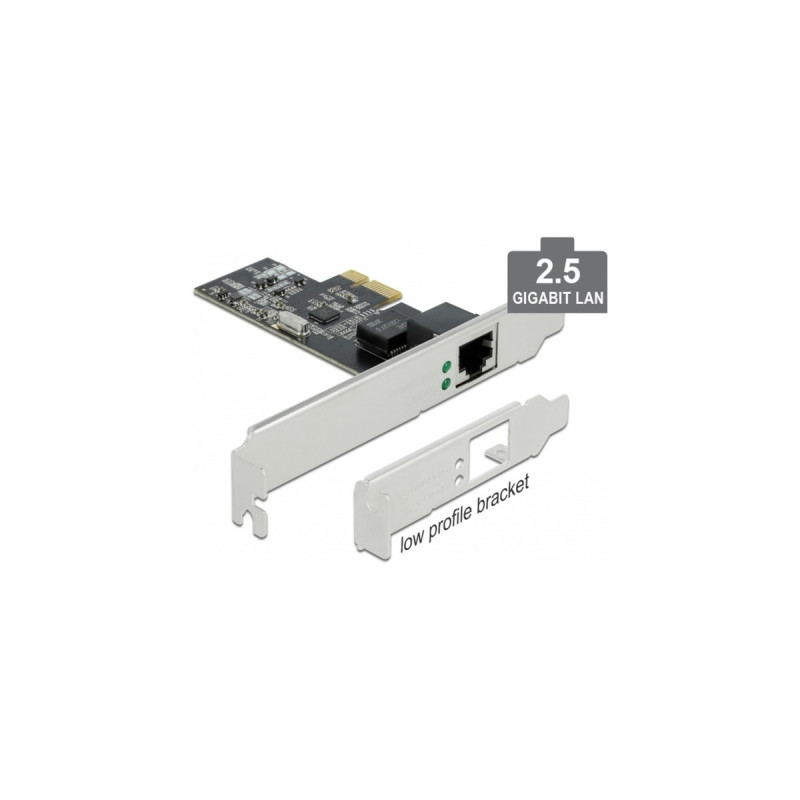 DeLOCK PCI Express x1 Karte auf 1 x 2,5 Gigabit LAN, LAN-Adapter