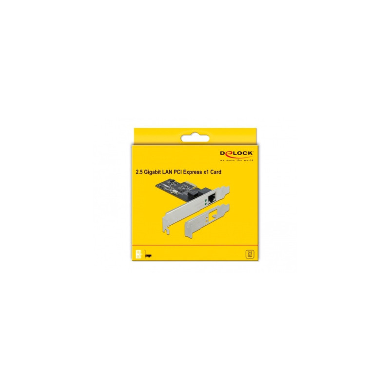DeLOCK PCI Express x1 Karte auf 1 x 2,5 Gigabit LAN, LAN-Adapter