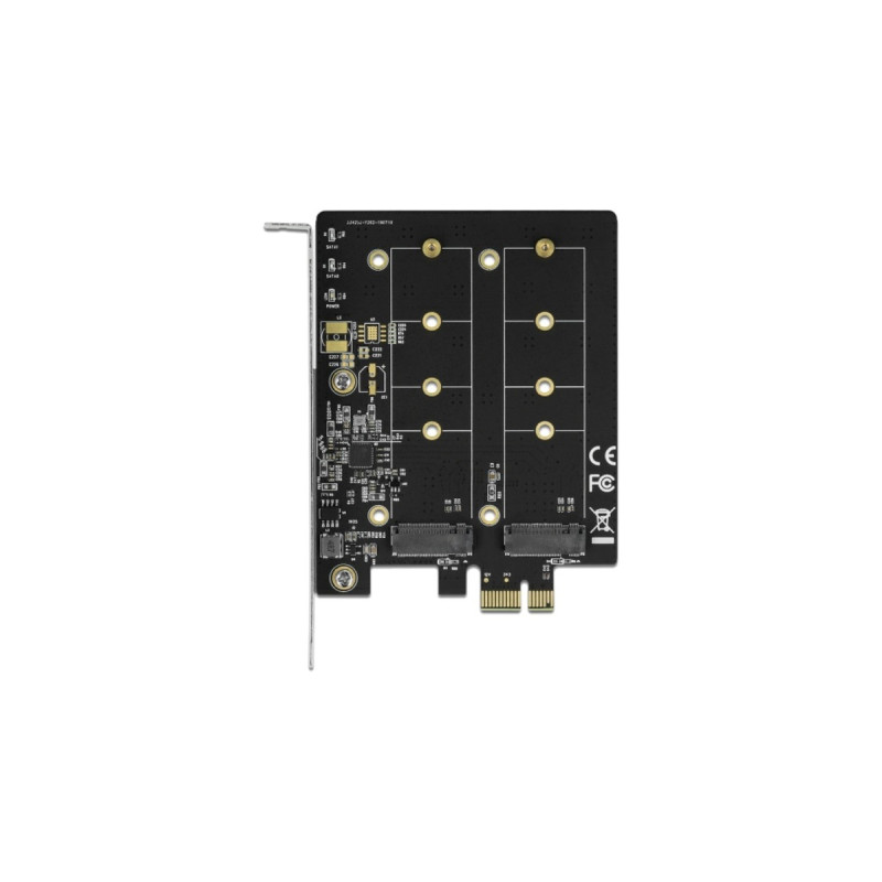 DeLOCK PCI Express x1 Karte zu 2 x intern M.2 Key B, Adapter