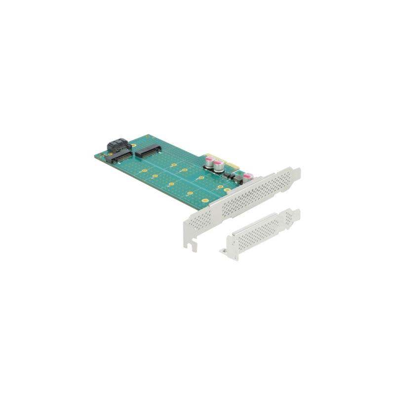 DeLOCK PCI Express x4 Karte zu 1 x M.2 Key B + 1 x NVMe M.2 Key M, Controller