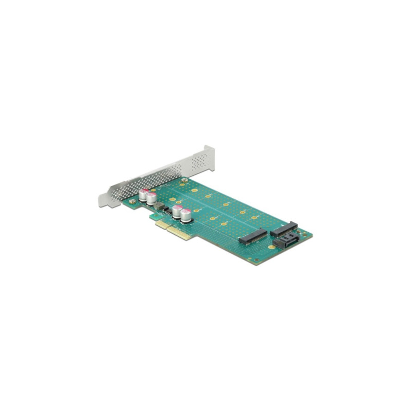DeLOCK PCI Express x4 Karte zu 1 x M.2 Key B + 1 x NVMe M.2 Key M, Controller