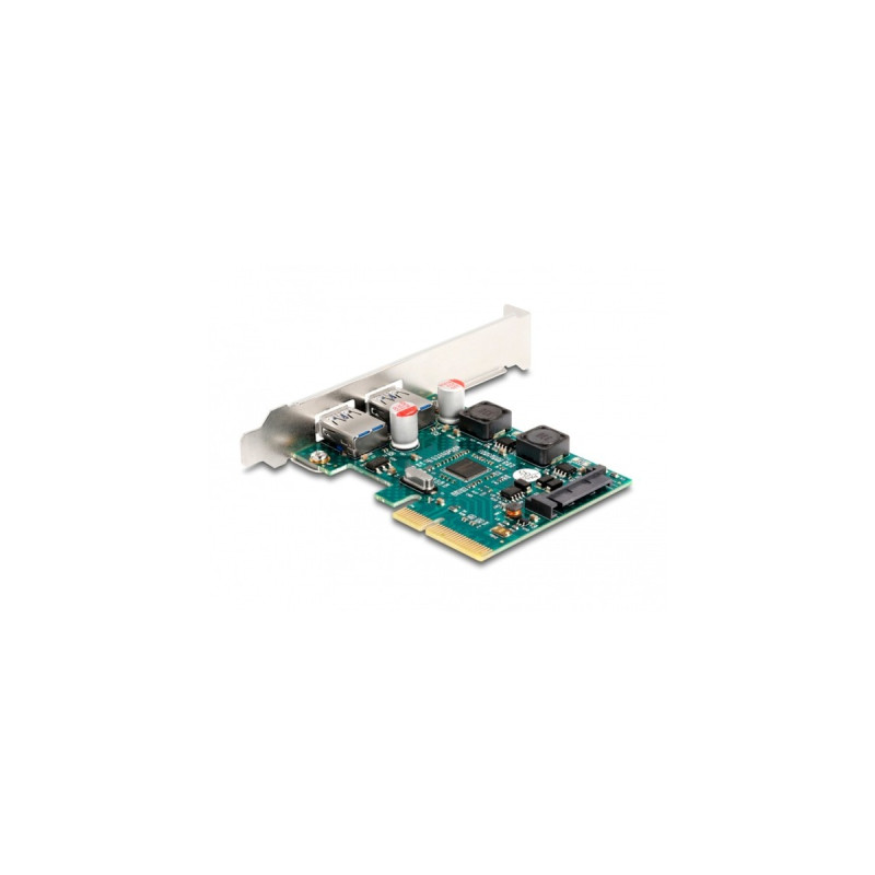 DeLOCK PCI Express x4 Karte zu 2 x extern USB 10 Gbps Typ-A Buchse, USB-Controller