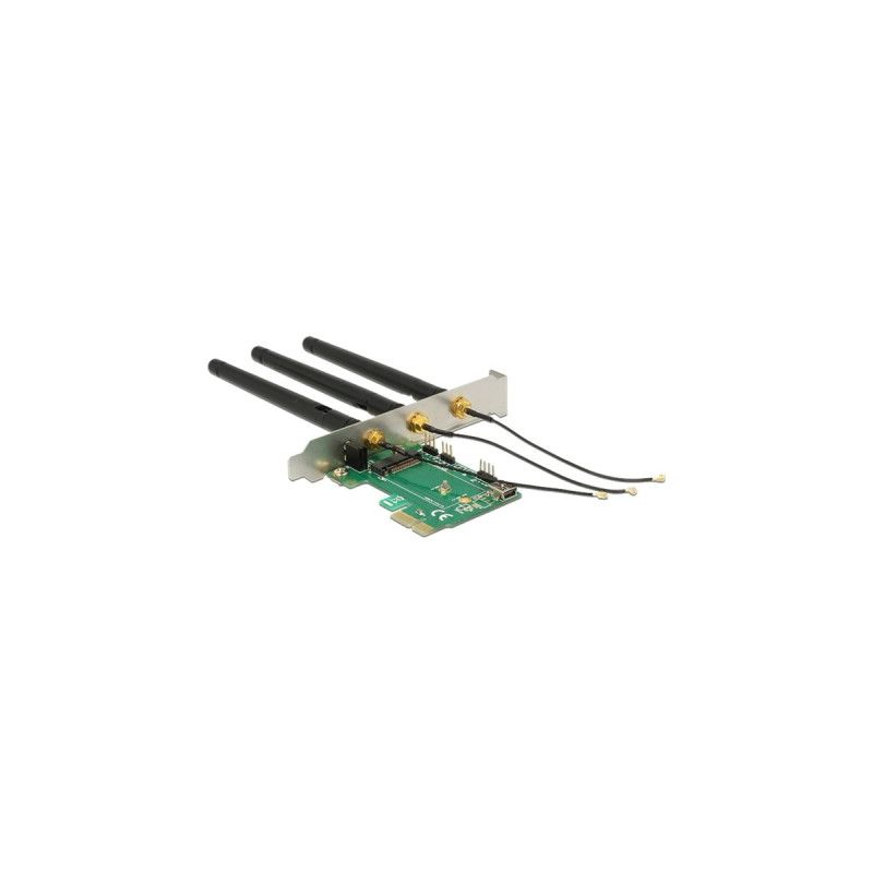 1x M.2 mit 3 Antennen, LAN-Adapter