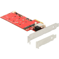 DeLOCK PCIe 2x M.2 NGFF + 2x SATA Raid, Controller