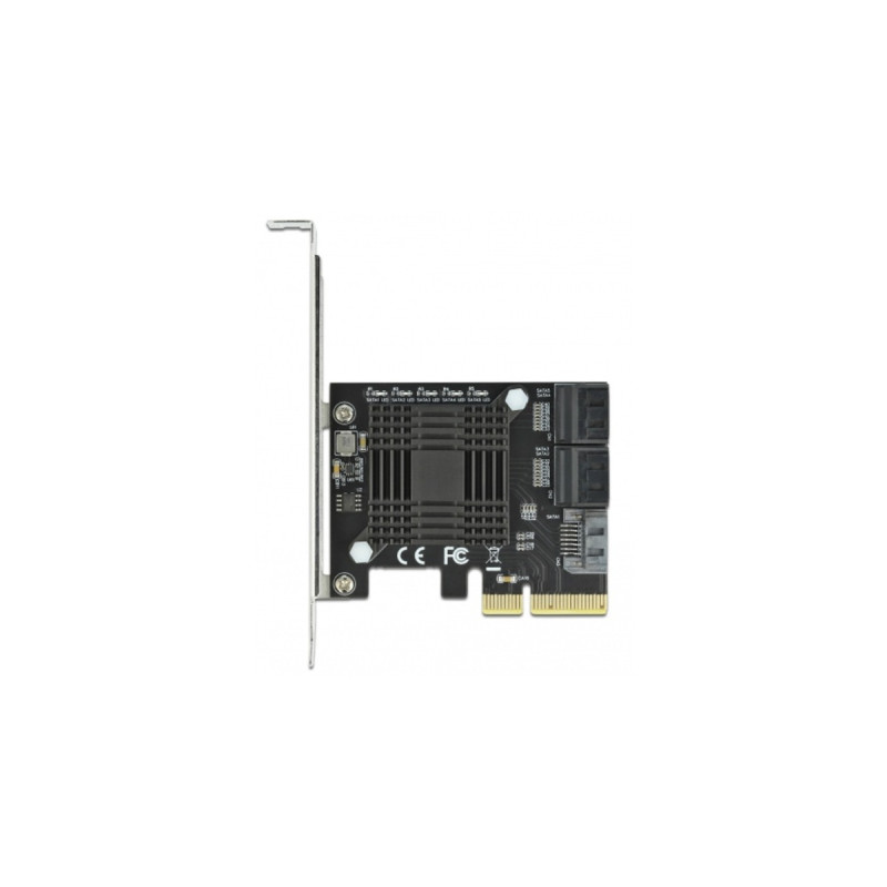 DeLOCK PCIe 5P SATA x4 LP, Schnittstellenkarte
