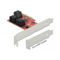 DeLOCK PCIe 6P SATA PCIe x4Karte - LP, Controller