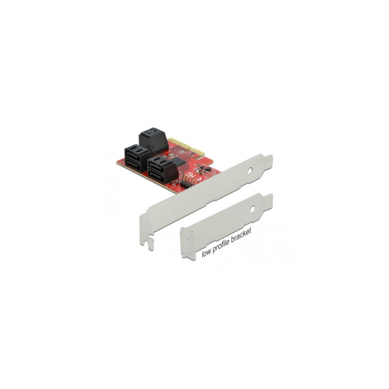 DeLOCK PCIe 6P SATA PCIe x4Karte - LP, Controller