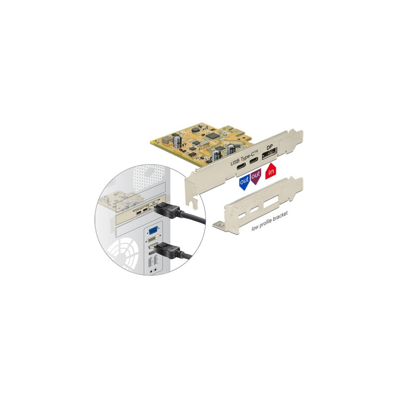 DeLOCK PCIe USB 3.1 Gen2 Type-C Karte, USB-Controller