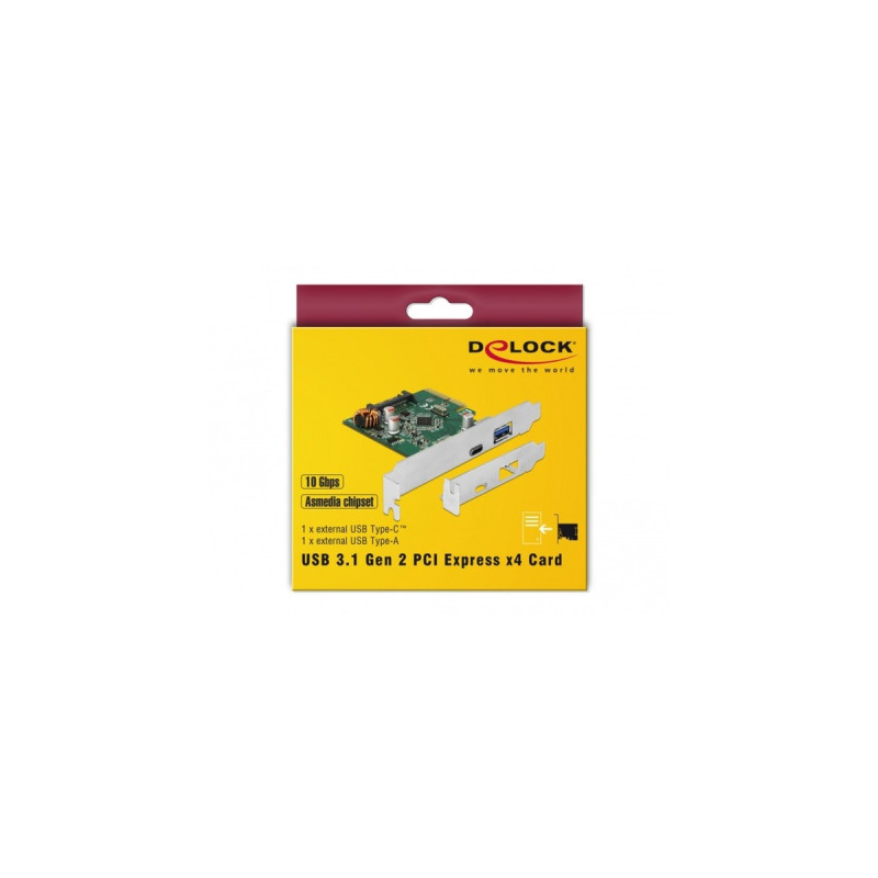 1x USB C + 1x USB A, USB-Controller