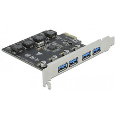 DeLOCK PCIe x1 zu 4x ext. USB Typ-A USB 3.2 Gen 1, USB-Controller