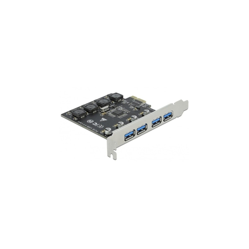 DeLOCK PCIe x1 zu 4x ext. USB Typ-A USB 3.2 Gen 1, USB-Controller(Outlet)