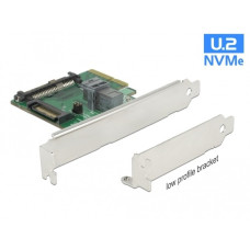 DeLOCK PCIe x4 U.2 NVMe-1xSFF-8643 4i, Adapter(silber)