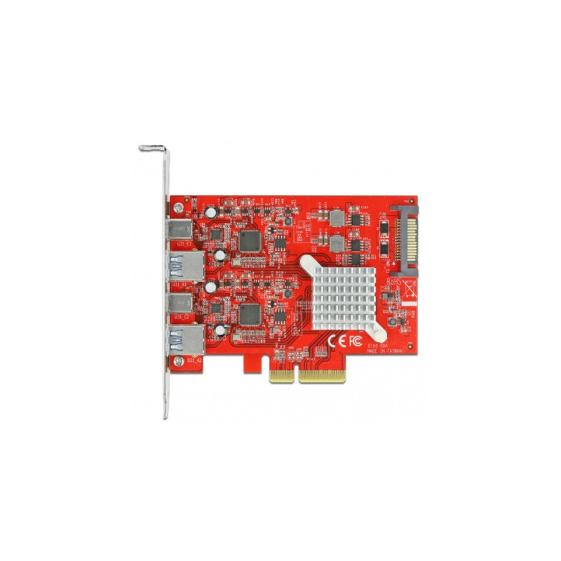 2x USB 3.2 Gen 2 Typ-A + 2x USB-C, USB-Controller