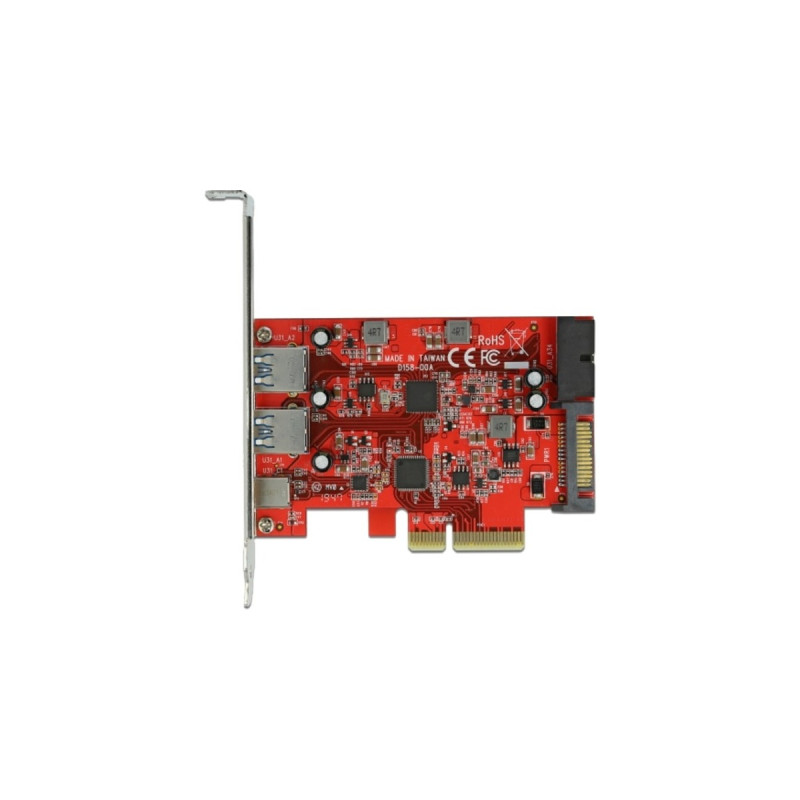 1x USB 3.2 Gen 2 USB-C,+ 2xUSB-A, 1x intern USB 3.2 Gen 1, Schnittstellenkarte