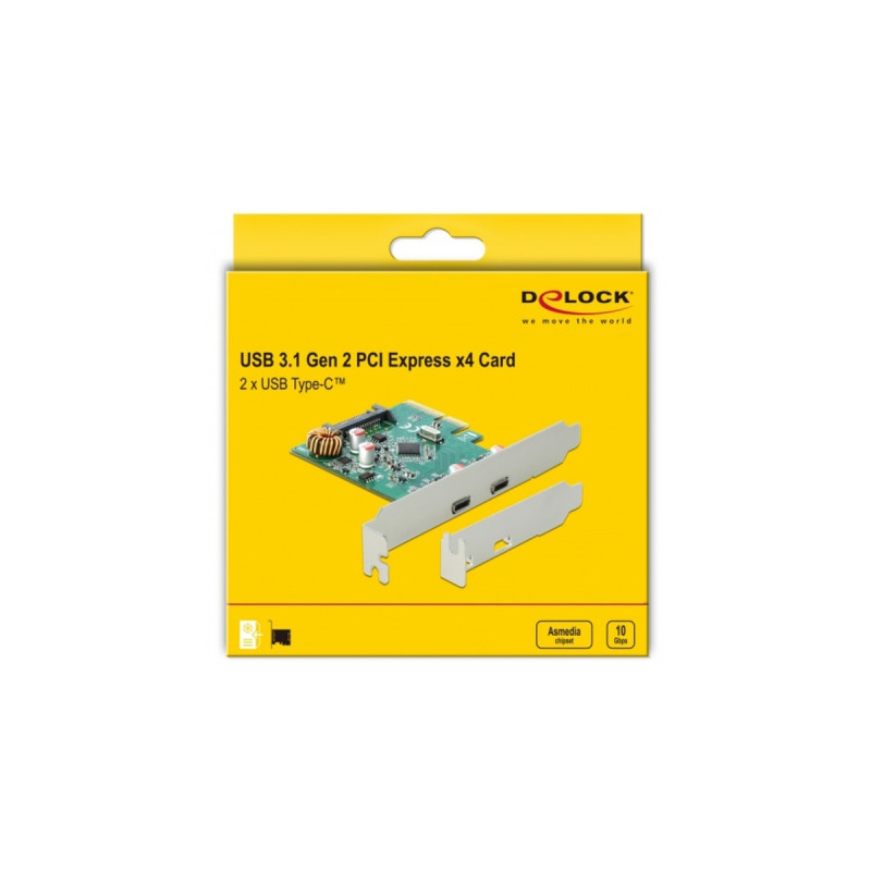 2x extern USB 3.2 Gen 2 Typ-C, USB-Controller