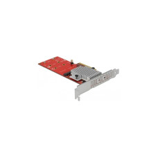 2x int. NVMe M.2 Key M LP, Adapter